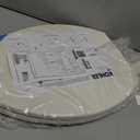 KOHLER 20110-96 Brevia, Slow Close Toilet Seat, Elongated Toilet Seat, Grip-Tight Bumpers Quick-Attach Hardware, Biscuit