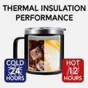 Reel Cool Uncle Tumbler - Funny Fishing Insulated Tumbler With Handle - Fishing Travel Coffee Mug 14Oz - Mug Gift For Uncle On Birthday - Christmas - Fathers Day