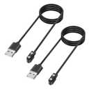 Tobfit Magnetic Smart Watch Charger 2-Pack, USB Charging Cable Compatible with SKG Letsfit Cubitt Yamay Willful Wyze Umidigi Uwatch 3S 3 2 2S Urun and Other Smartwatches