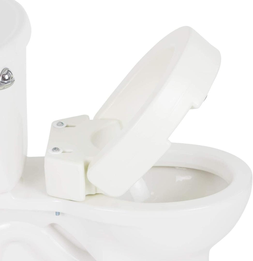 Vive Raised Toilet Seat (Standard - Adds 3.5 Inches) - Elevated Toilet Seat Riser & Extender for Seniors - High Rise Toilet Extension for Elderly - Commode Toilet Booster for Adults - FSA/HSA Eligible