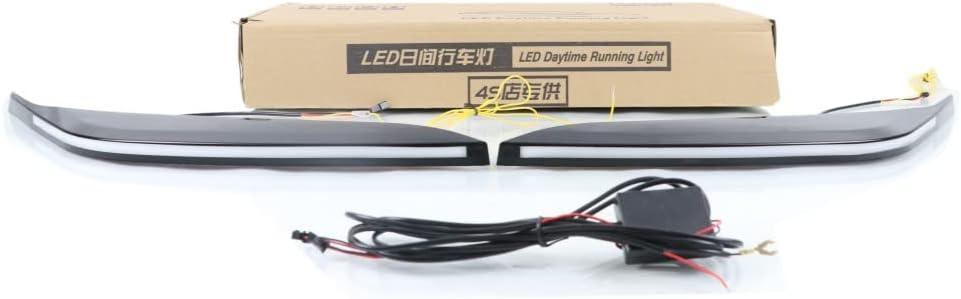 LED Daytime Running Light for Toyota Tundra 2022 2023, 6000K LED Headlamp Eyebrow DRL + Streamer Yellow Turn Signals, Start Scan