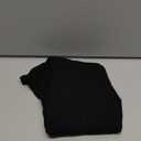 Roselux Womens Long Sleeve V Neck Ribbed Knit Fitted Casual Tops Tee Slim Basic Shirt (Small, Black)