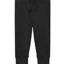 Colored Organics - Cruz Joggers Organic Cotton Baby Pants - Kids & Baby Clothes - Black - 3-6M