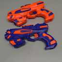 2 Pack Blaster Guns Boys Toy-with 60 Soft Foam Darts Bullets& 2 Wrist Bands-Kids Hand Gun Toys Gifts Party Supplies for 3,4,5,6,7,8,9 Years Kids
