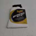Meguiar's X3002 Microfiber Wash Mitt, Super-Thick, Reusable Wash Mitt for Ultimate Finish, Safe on Clear Coats, Leaving You with A Show Car Finish, 1 Pack