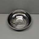 Alipis Flat Bottom Basin Kitchen Accessory Round Stainless Steel Basin for Home Use