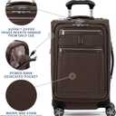 Travelpro Platinum Elite Carry-On Luggage Spinner, Espresso, 21-Inch
