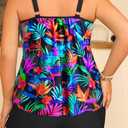 Daci Women Plus Size Tankini Swimsuit - 2 Piece Flowy Plus Size Bathing Suits and Shorts with Pockets 2025 (XL)