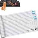 SEERWAY Scat Pet Shock Mat 2 Pieces, Shock Pads for Dogs and Cats Training Indoor, Electric Repellent Mat Keeps Pets Off Couch, Sofa, Countertop, 3 Modes, 2 Pieces Same Size, Battery Operated