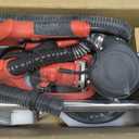 Drywall Sander, 2025 Upgraded 8-Amp Popcorn Ceiling Removal Tool with 7 Variable Speed 800-1800RPM, Drywall Sander with Vacuum Dust Collector with Extendable Handle, LED Light, 12pcs Sanding Discs,Red
