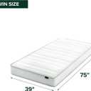 Zinus 8 Inch Twin Foam and Spring Hybrid Mattress, Medium Feel