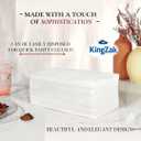 Premium White Napkins, 1/8 Fold Dinner Napkin, Disposable 2-Ply White Party Napkins, Value Pack 100 Count