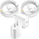 2Pack USB C Fast Charger for Apple iPad Pro 13(M4)/iPad Pro 12.9/11in 2026-2018,iPad Air M4/M3/M2/5th/4th,iPad 11th A16/10th/Mini 7,iPad Charger Fast Charging Wall Chargers Block&6FT USB C to C Cable