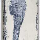 Yihui Arts Seahorse Canvas Wall Art Hand Painted Blue and White Painting Modern Coastal Pictures for Living Room Bedroom Hallway Bathroom Decoration (36"L x 12"W)