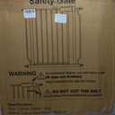 Extra Wide Baby Gates for Doorways 52.76"-62.20" Extra Wide Baby Gate Dog gate Pressure Mounted No Drilling with Walk-Through, Auto-Close & Dual-Direction Swing for Large Wide Opening Black