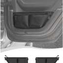 Hoolcar Rear Door Storage Pockets, Door Side Organizer Bag Door Net Pocket Replacement Compatible with Jeep Wrangler JL JLU & Gladiator JT 2018-2025, Interior Storage Expansion Accessories, 2PCs