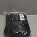 Happy Sailed Velvet Dresses for Women Lantern Sleeve Front Bowknot High Waisted A Line Skater Cocktail Party Dress with Pockets Fall Winter 2025 Black X-Large