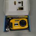 Underwater Floating Digital Camera  48MP HD Bare-Body Waterproof Camera, No Case Needed for Underwater Fun & Childhood Memories (Yellow)