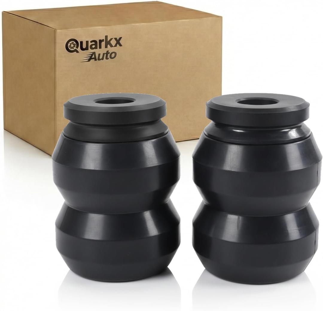 Rear Axle Helper Spring Kit Fits 2009-2026 Dodge Ram 1500 Crew & Quad Cab
Suspension Load Support Rear Kit, Rubber Cushion Bump Stops, Bump Stopper, Prevents Sag & Improves Stability