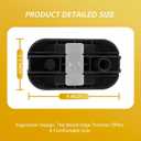 Edge Banding Trimmer with [Tungsten Carbide Blades] & ABS Body, Pneumatic Edge Banding Cutter for Laminate, Melamine, Wood, PVC, Veneer - Double Edge Operation (Black)