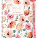 CRANBURY 2026-2027 Academic Planner 8.5x11, July 2026 to June 2027, Weekly Daily Organizer with Monthly Tabs, Floral Theme, Spiral Bound, Agenda Book
