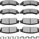 Ceramic Brake Pads Kits, SCITOO 8pcs Brakes Pads Set Fit For Cadillac Escalade ESV/EXT, For Chevy Avalanche/Silverado 1500/Suburban 1500/Tahoe, For GMC Sierra 1500/Yukon/Yukon XL 1500