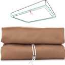 King Fitted Sheet, 100% Long-Staple Cotton Dual-Lock Fitted Sheet for King Bed, Luxury Soft and Comfort, 1000 Thread Count, Deep Pocket Fits 8" to 17" Mattress