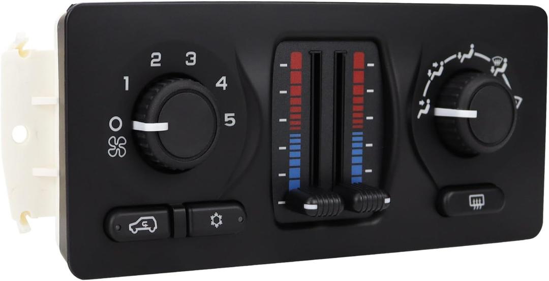 599-210XD Front A/C Heater Climate Control Module Compatible with 2002-2009 Chevy Silverado Suburban Tahoe Avalanche GMC Sierra Yukon Escalade Envoy Bravada Buick Rainier Saab 9-7X
