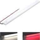 acegoo RV Dimmable Under Cabinet LED Lighting 12V Light Bar with Integral On Off Dimming Switch & Red Night Light, Screw Mount Hard-Wired CRI90+ (20 Inches Natural White)