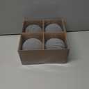 Artmag 4 PCS Large Velvet Christmas Balls Ornaments Shatterproof Hanging Set Flocked for Xmas Tree Holiday Party Decorations (Grey,4 Inch)