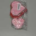 Qunclay 6 Pcs Valentine's Day Decorations 6.7", 5.5" Heart Wood Signs Table Decor Love Table Blocks Centerpiece Pink Red Tiered Tray Decor for Valentines Home Office Mantel Shelf Gift