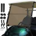 Club Car Precedent Windshield,Golf Cart Windshield for Precedent/Tempo/Onward (2004-Up) Heavy Duty Hinges, Foldable, Anti-UV & Impact Resistant, 5MM Thick PC Material, 37.6"W X 33.2"H (tinted)