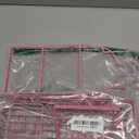 DAOYA Hanging Shower Caddy Over Shower Head, Anti-Swing Shower Organizer For Inside Shower With 2 Soap Holders, Multi Hooks, Rustproof Bathroom Accessories, Pink