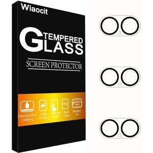 Wiaocit 3 Pack Tempered Glass Camera Lens Protector for iPhone 17/ iPhone 16/ iPhone 16 Plus, 9H Hardness, Anti-Scratch, Case Friendly Pack of 2