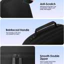 Aubika 2 in 1 Hard Shell Case for Meta Quest 3/3S, Halo Headset Compatible, No Disassembly Required, Dual Mode Display & Portable Carry, Shockproof VR Storage Case for Travel & Home (Black)
