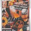 Fall Autumn Aesthetic Collage Case Compatible with iPhone 13, Autumn Pumpkin Halloween Case for iPhone 13 for Teens Men and Women, Cool Trendy TPU Bumper Case Cover