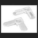 Prime Line PL7729 5/16" White Quickie Corner 4 Count