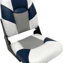Wise 1461 Baja Series High Back Boat Seat (Brite White / Grey / Midnight)