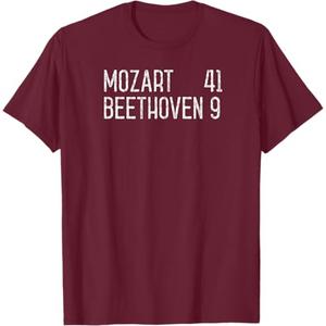 Mozart Beethoven Symphony Scoreboard funny classical music T-Shirt XL