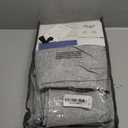 100% Blackout Shield Linen Blackout Curtains for Bedroom 96 Inches Long, Back Tab/Rod Pocket Living Room Drapes, Thermal Insulated Blackout Curtains 2 Panels Set, 50" W x 96" L, Grey