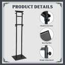 Honoson 5 Pcs Poster Stand for Display Heavy Duty Sign Holder 74.8 Inches Adjustable Poster Board Double Side Banner Stand with Base for Indoor Outdoor Board Foam Display