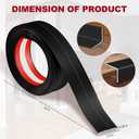 Kikerike 1.6 Inch x 10 Feet Wall Corner Protector Peel and Stick Corner Trim Molding Strip Self Adhesive wall Edge Protectors Guards for Edge Ceiling, Black