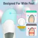 ZOVE Wide Toe Box Shoes Women Wide Width Waterproof Leather Hands Free Nursing Sneakers Ultra Light Extra Wide Walking Sneakers Non-Slip Chef Diabetes Nurse Work Shoes 39