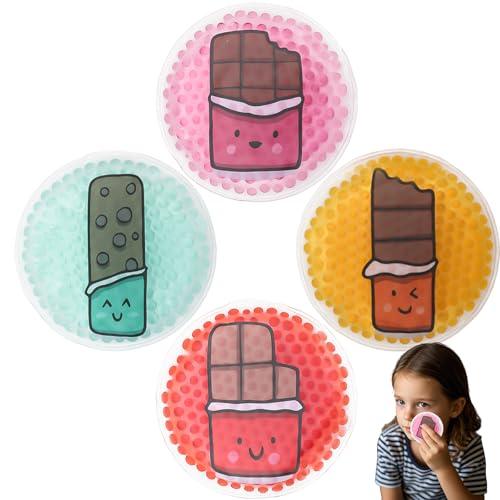 Kids Ice Packs, Boo Boo Ice Pack Cold Therapy and Pain Relief for Minor Cuts, Small Ice Pack Pain Relief for Bruise, Injuries (Round ice Pack(12 Count))