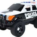 Sunny Days Entertainment Maxx Action 12 Large Police Car Toy  Siren Sounds and Bright Lights | Motorized Drive and Soft Grip Tires | Rescue SUV Patrol Vehicle for Kids 3-8