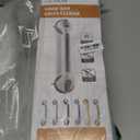 LEVERLOC 2 Pack Shower Grab Bars for Bathtubs and Showers, Easy to Install Suction Shower Handles for Bathroom Removable Handrails for Seniors Elderly Heavy Duty Safety Grip Waterproof Drill Free Gray (16.8 2 Set)