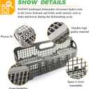 Upgraded Dishwasher Silverware Basket Replacement for 8531233 WP8562043 Whirlpool Kitchenaid Dishwasher Utensil Basket Replace WP8531233VP 8531233 W10190415 8531288 Cutlery Basket Holder by Techecook