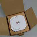 Portable Paper Lamp,White Accordion Desk Lamp,Japanese Lanterns lamp for Home Decoration and Gift,Dimmable Bedside Lamp,1200mAh USB Powered Night Light for Bedroom,Office,Reading White