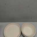 Grow Forward Wheat Straw Kids Plates and Bowls Sets - 8-Piece Unbreakable Dishwasher & Microwave Safe Plastic Plates for Kids - Reusable Non Toxic BPA-Free Dinnerware for Children - Sahara