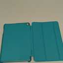 iMieet iPad 9th Generation Case 2021/iPad 8th Generation Case 2020 10.2 Inch with Pencil Holder, iPad 7th Gen 2019 Case with Soft Baby Skin Silicone Back, Auto Wake/Sleep Cover (Cyan)